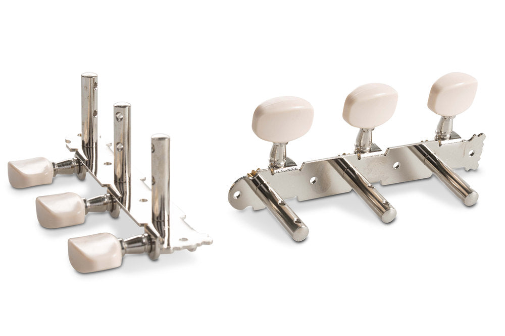 GEWA mécanique pour guitare jazz, sans lyre, boutons couleur crème