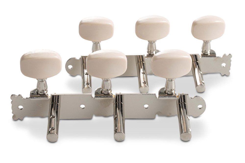 GEWA mécanique pour guitare jazz, sans lyre, boutons couleur crème