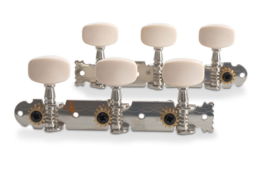 GEWA mécanique pour guitare jazz, sans lyre, boutons couleur crème