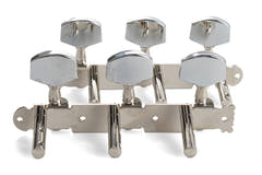 GEWA mécanique pour guitare jazz, sans lyre, boutons nickelés