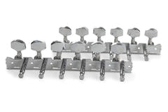 GEWA mécaniques pour guitare western à 12 cordes, tête plate, 6+6