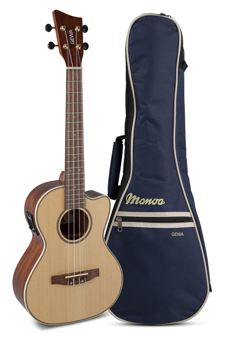 Ukulélé ténor électro-acoustique VGS Manoa Maui avec pan coupé