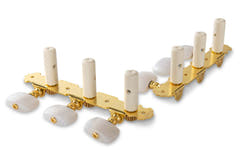 GEWA mécaniques pour guitare classique - bouton White (sans lyre)