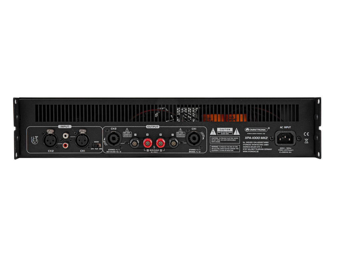 OMNITRONIC XPA-1000 MK2 Amplificateur