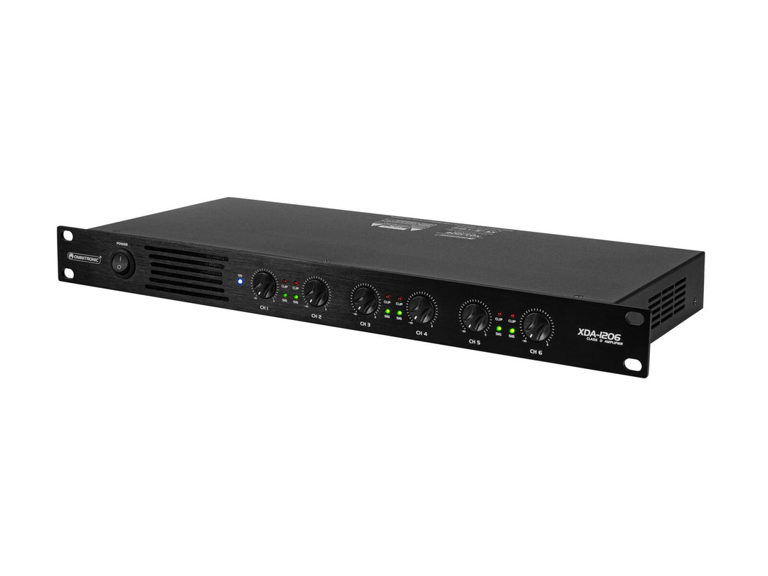 OMNITRONIC XDA-1206 Amplificateur 6 canaux de classe D