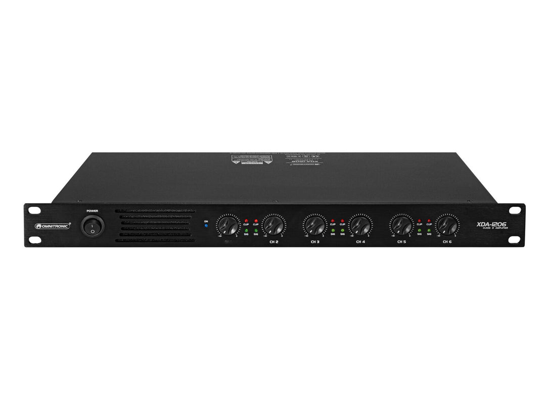 OMNITRONIC XDA-1206 Amplificateur 6 canaux de classe D