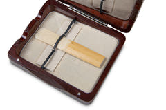 GEWA Reed case Clarinet 6 anches - finition laquée brun rouge