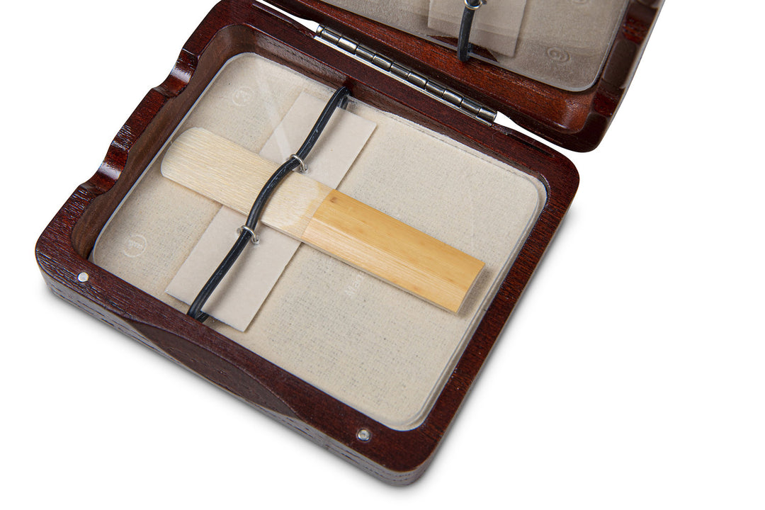 GEWA Reed case Clarinet 6 anches - finition laquée brun rouge