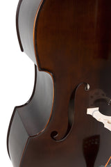 GEWA Georg Walther contrebasse 4/4, massive, forme de viole de gambe, vernis brun foncé