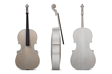 Violoncelle GEWA non verni 4/4, Paolo Antonio Testore, joliment ondé