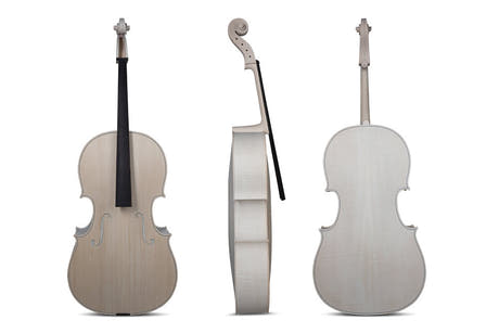 GEWA violoncelle non verni 4/4, Paolo Antonio Testore, flammé supérieur