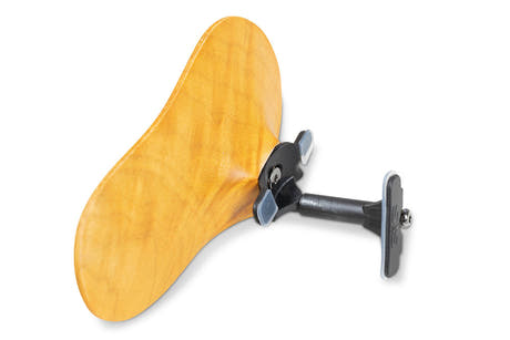 Support de menton SAS avec base en carbone, érable, hauteur 24 mm