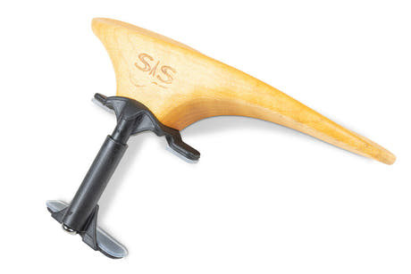 SAS mentonnière avec base en carbone, érable, hauteur 28 mm