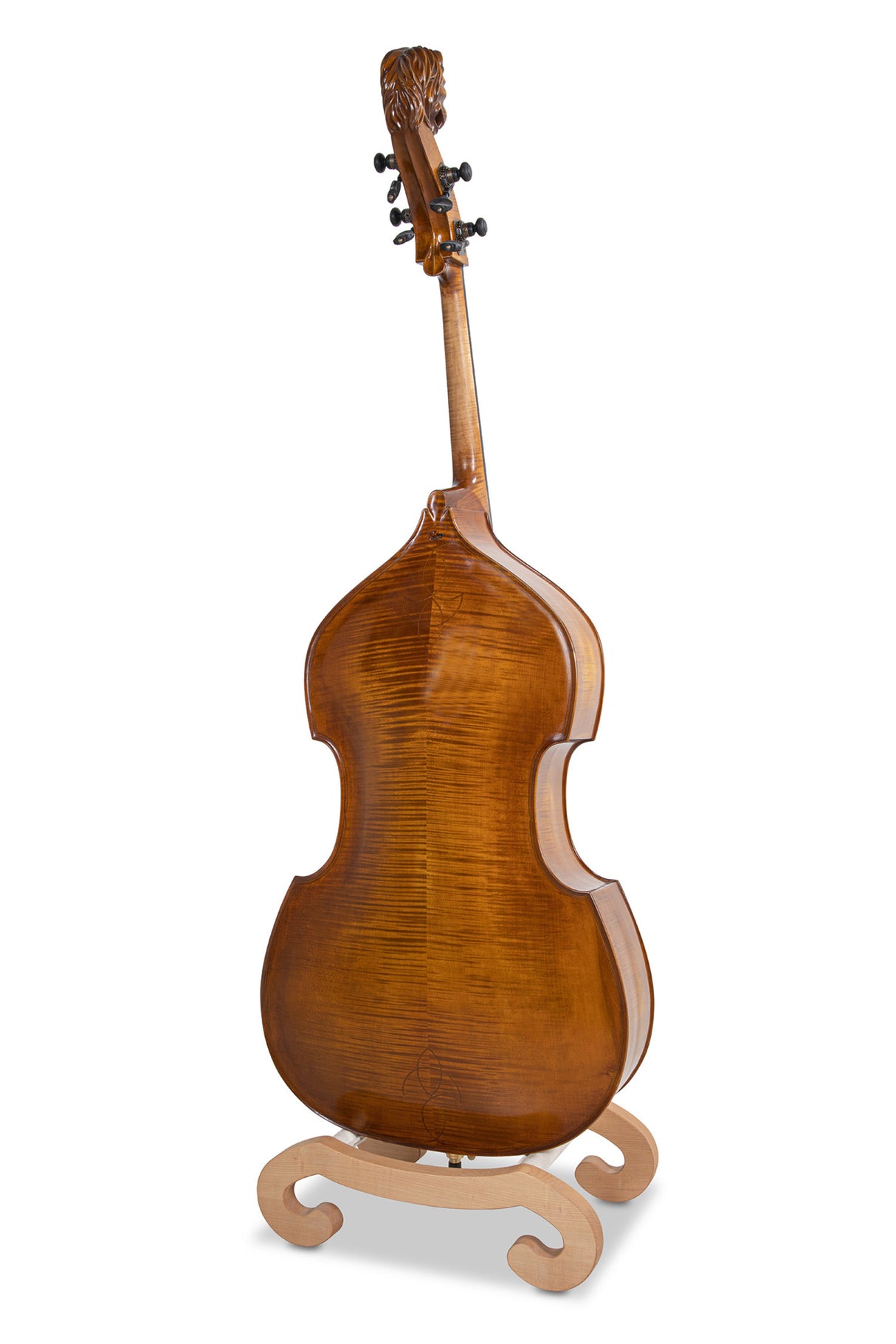 GEWA Double bass Meister Rubner SOLO - 3/4 (Amber colour with lion head scroll)