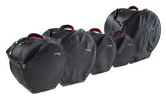 set de housses GEWA pour batteries SPS - 22" x 18", 10" x 8", 12" x 9", 16" x 16", 14" x 6,5"