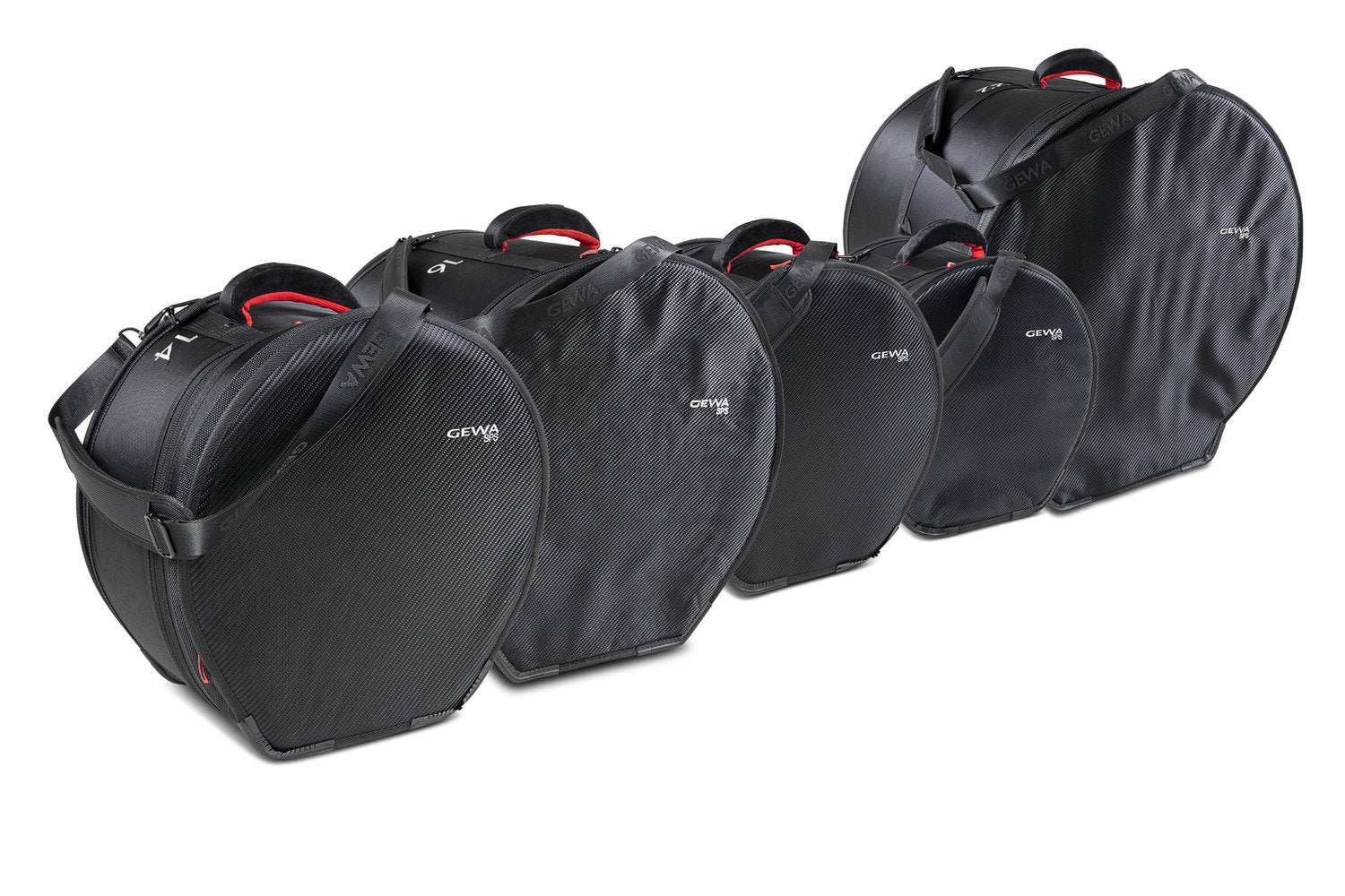 GEWA Gig Bag set for Drum Sets SPS - 22" x 18", 12" x 10", 13" x 11", 16" x 16", 14" x 6,5"