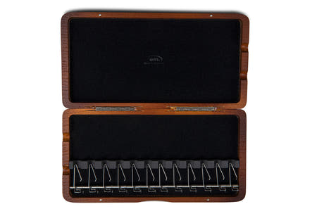 GEWA Étui à anches pour basson 12 tubes - finition laquée rouge-brun