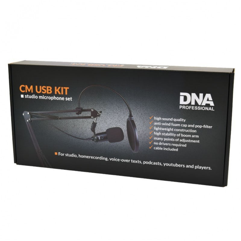 DNA - microphones USB avec bras articulé et filtre anti-pop