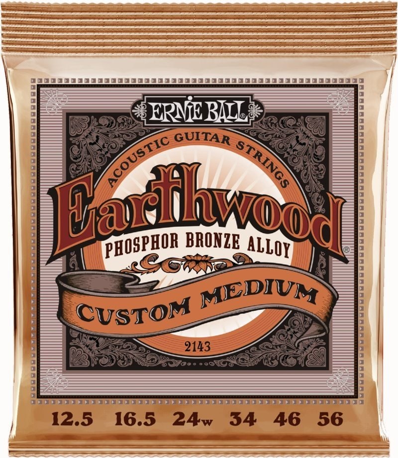 Ernie Ball 2143 Earthwood Phosphor Bronze Custom Medium