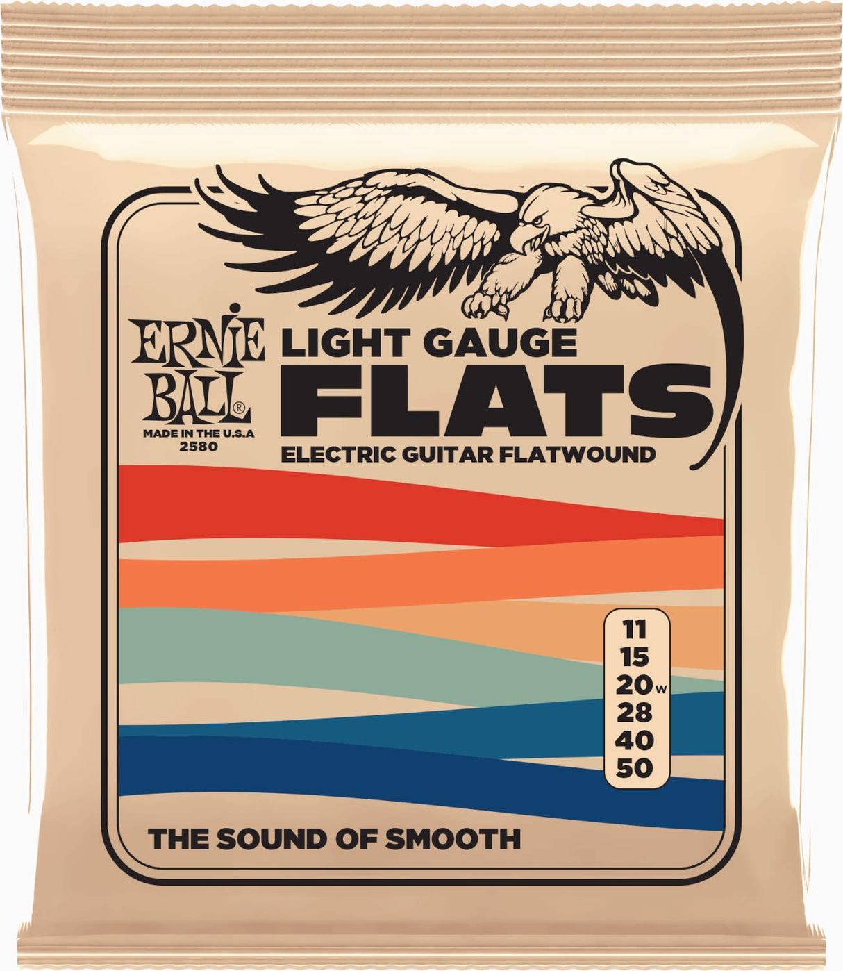 Ernie Ball 2580 Flatwound Light