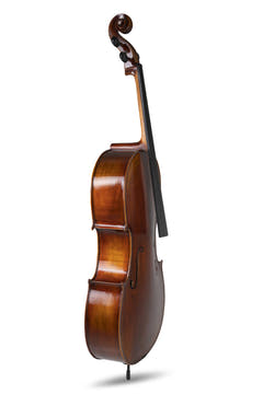 GEWA Violoncelle Allegro Antique - 7/8 (Prêt à jouer, avec bag, archet en Massaranduba, cordes Larsen Aurora, sécurisé pour le transport)