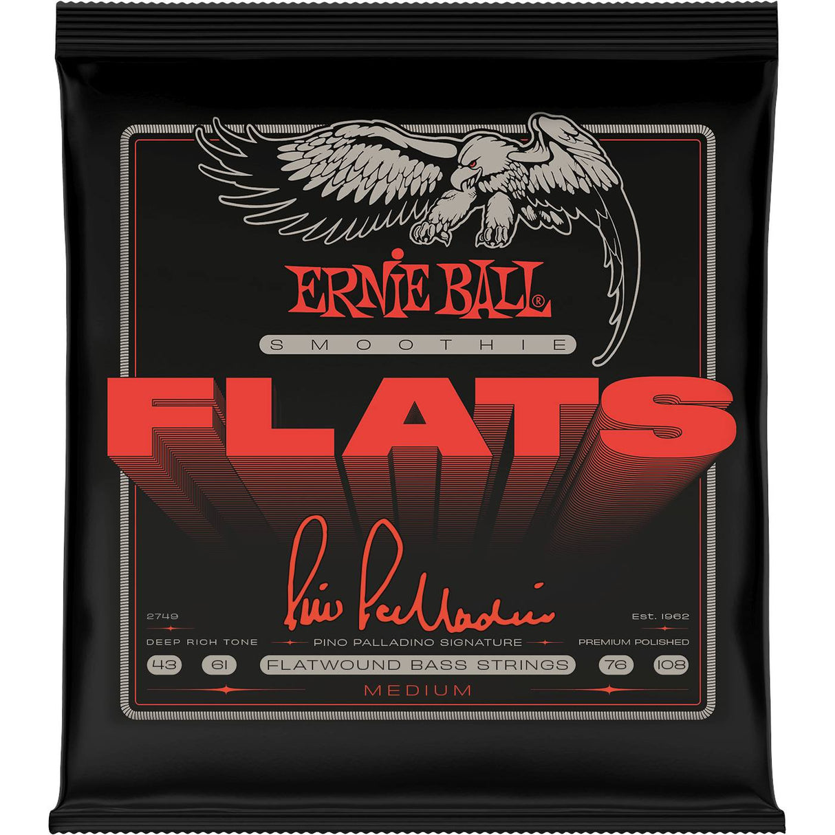 Ernie Ball 2749 Pino Palladino Smoothie Flats basse Signature