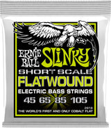 Ernie Ball P02818 Flatwound Slinky basse diapason court Regular