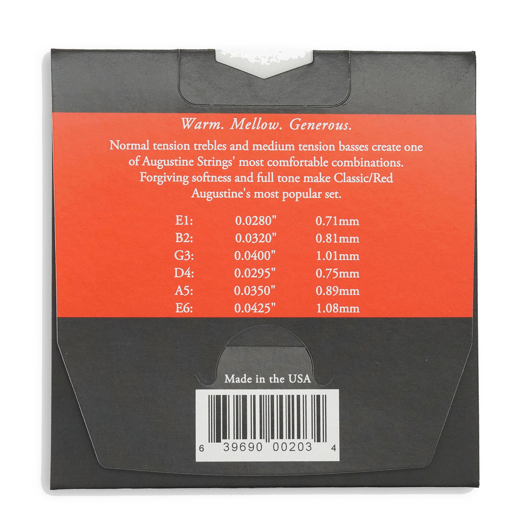 Augustine Strings pour Guitares classiques Classic Label - Set Classic Red (normal/medium)
