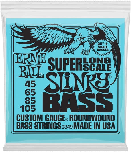 Ernie Ball 2849 basse diapason extra long Hybrid Slinky Nickel