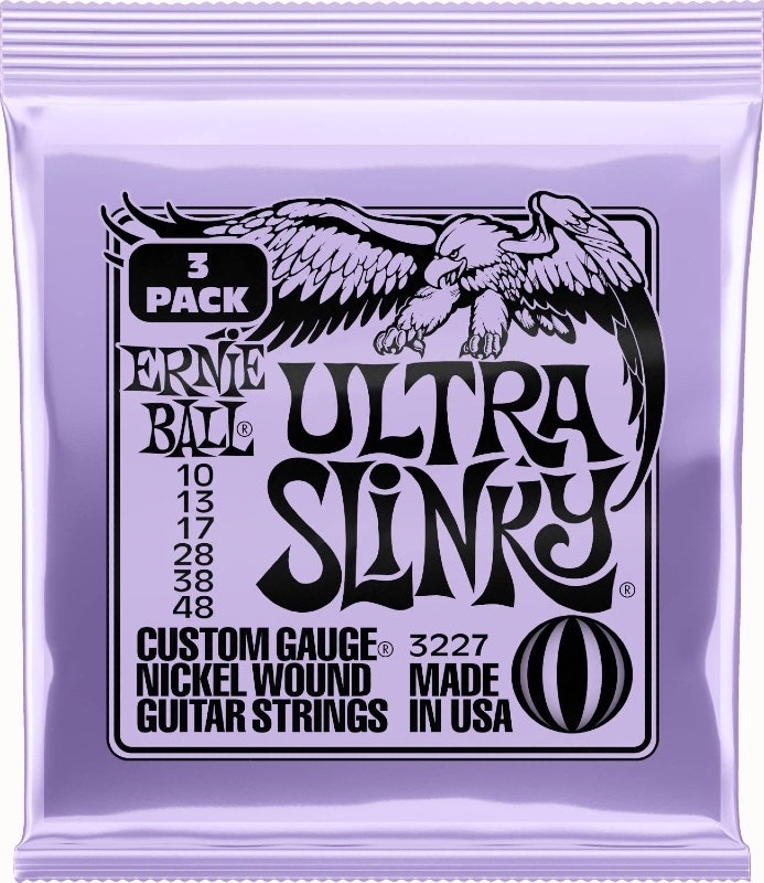 Ernie Ball 3227 Ultra Slinky Nickel 3-pack