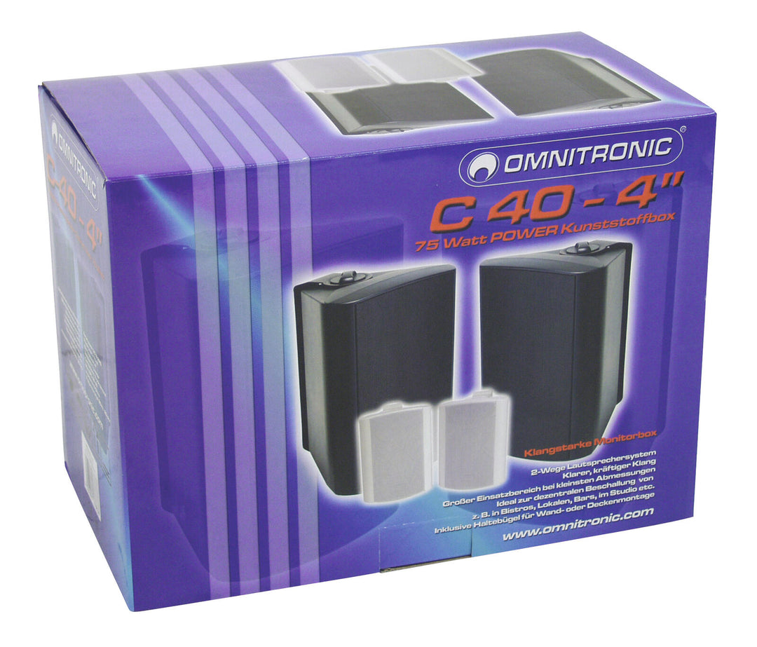 OMNITRONIC C-40 noir 2x