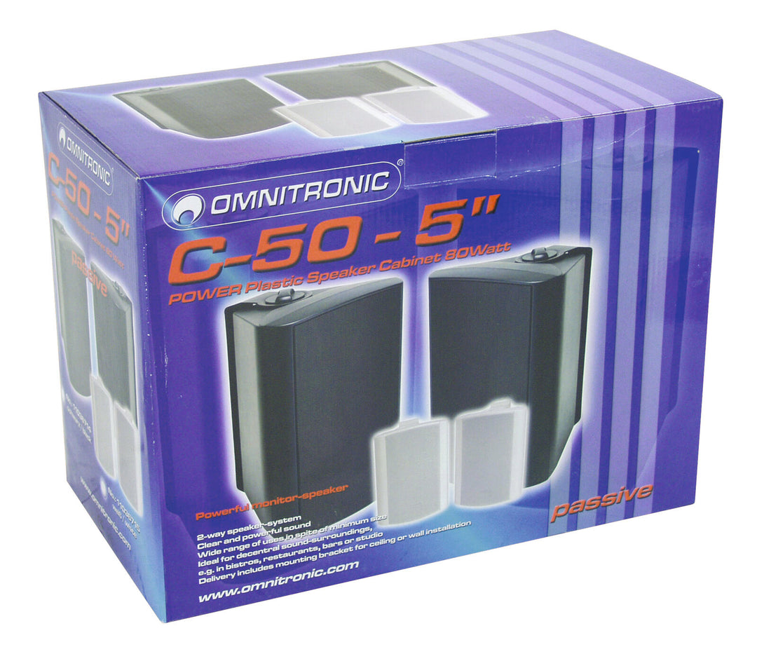 OMNITRONIC C-50 noir 2x