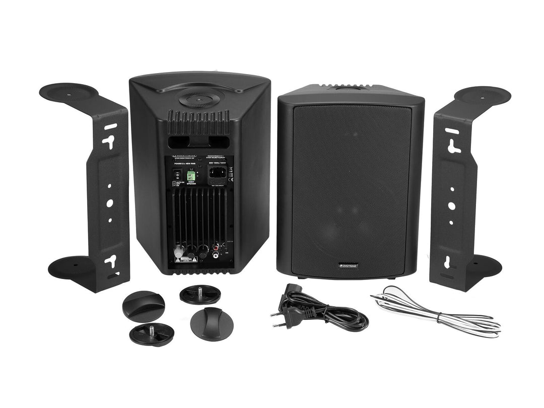 Set d'enceintes actives OMNITRONIC ALP-6A noir