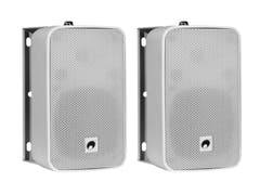 Haut-parleur d'installation OMNITRONIC ODP-204 16 ohms blanc 2x