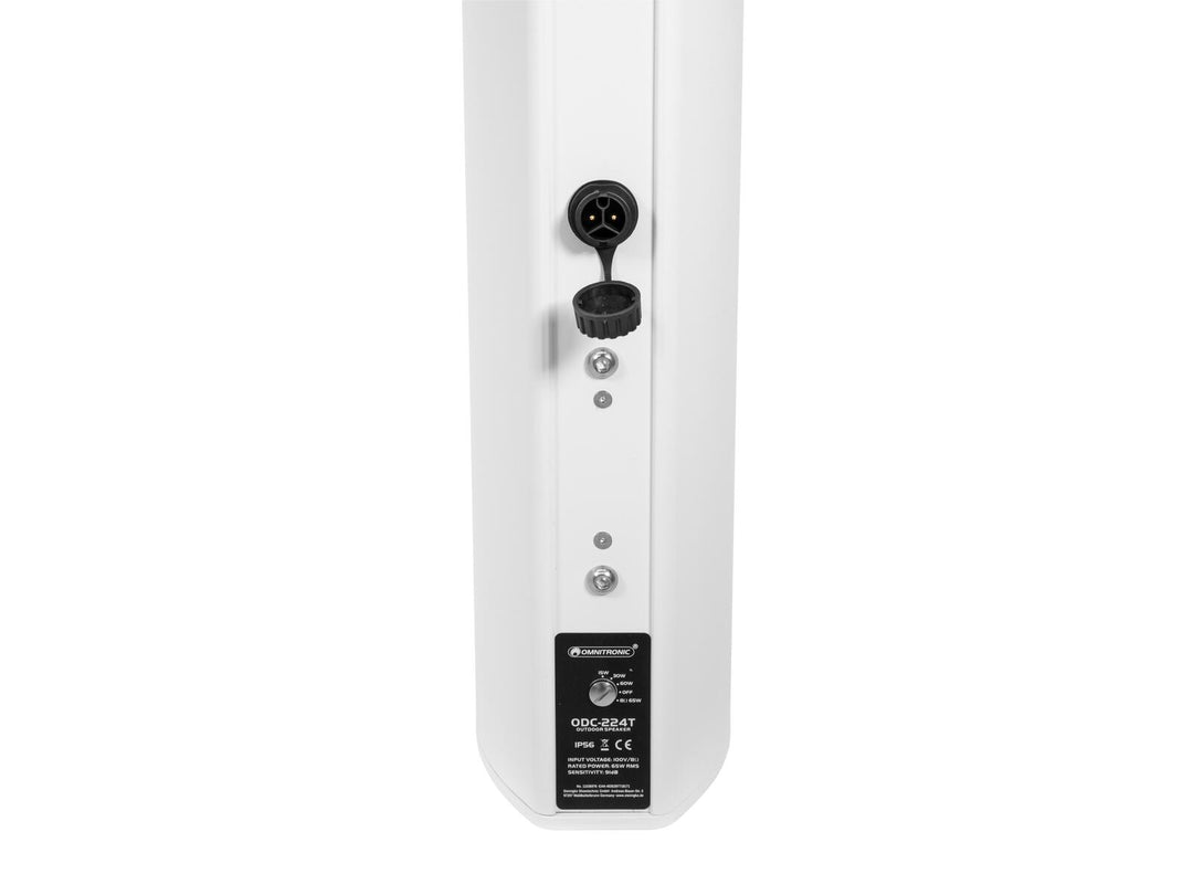 OMNITRONIC ODC-224T Enceinte colonne extérieure blanche