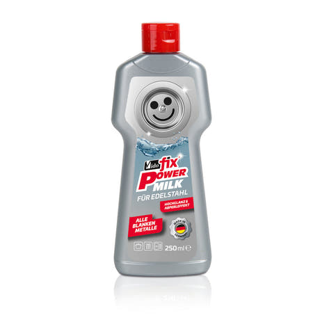 Vido Highgloss Milk pour acier inoxydable et argent, 250 ml