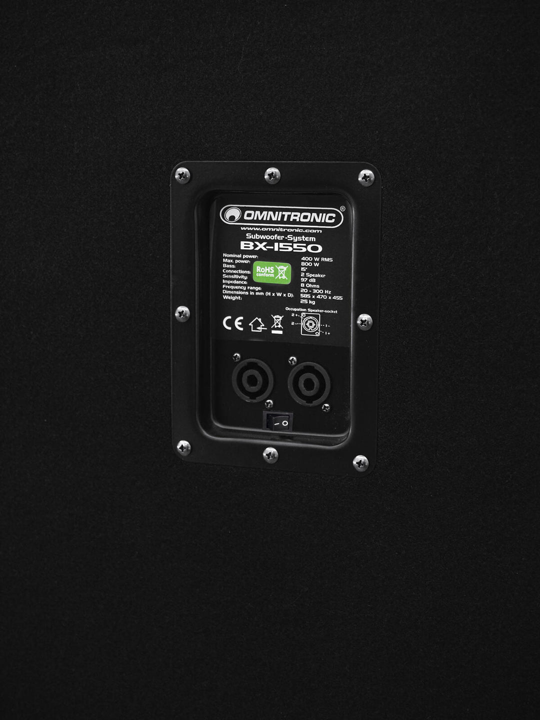 OMNITRONIC BX-1550 Caisson de basses 800W