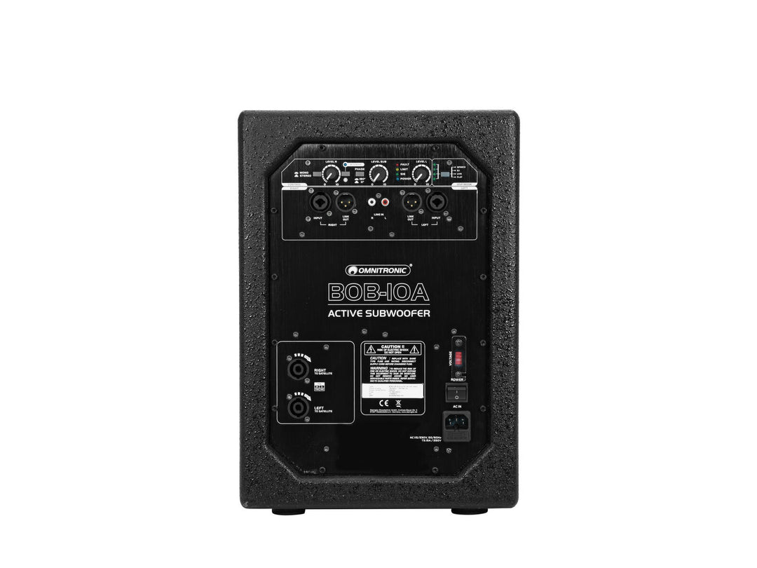 OMNITRONIC BOB-10A Subwoofer actif noir