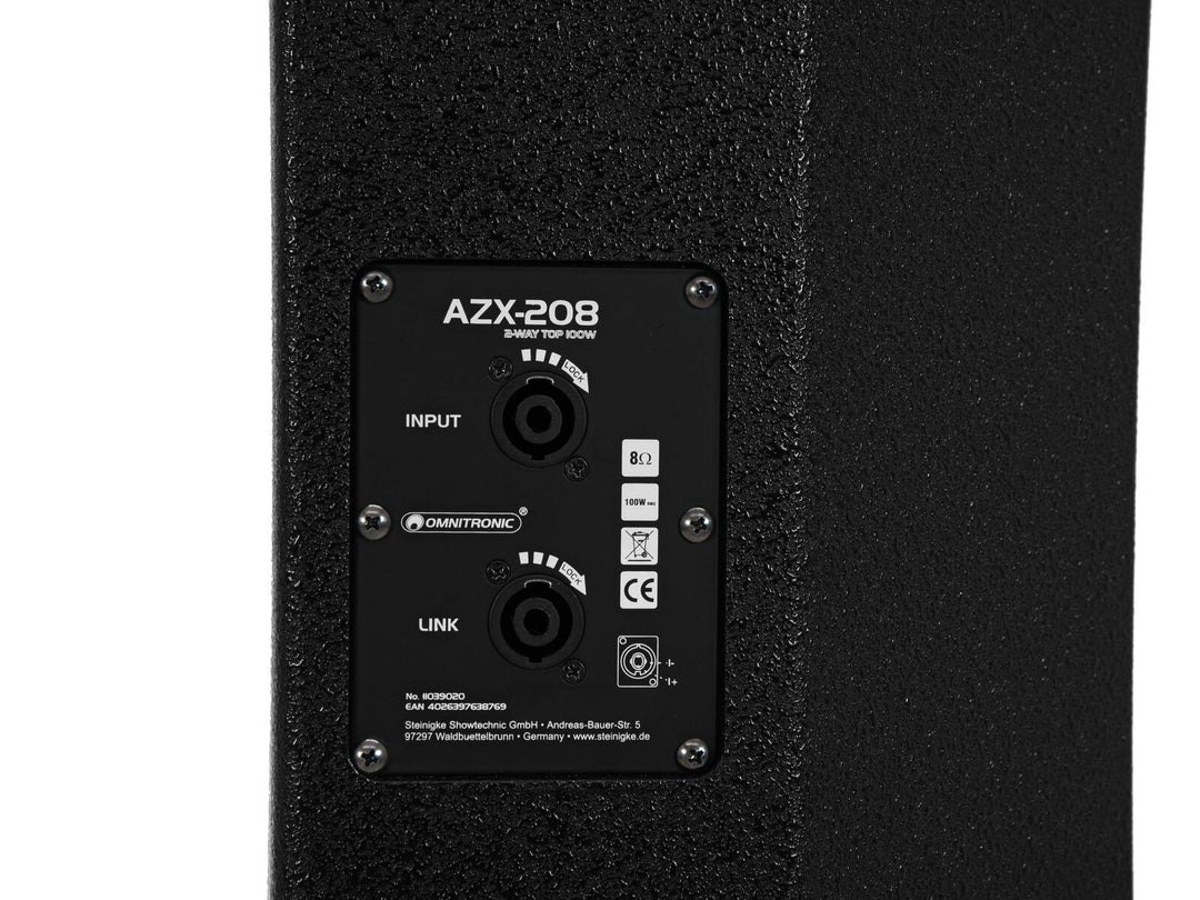 OMNITRONIC AZX-208 enceinte 2 voies 100W
