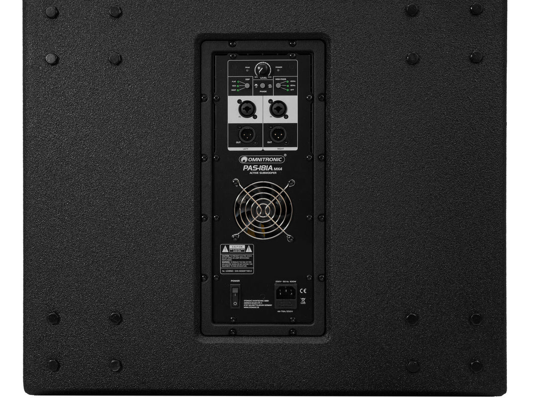 OMNITRONIC PAS-181A MK4 Caisson de basses, actif, DSP