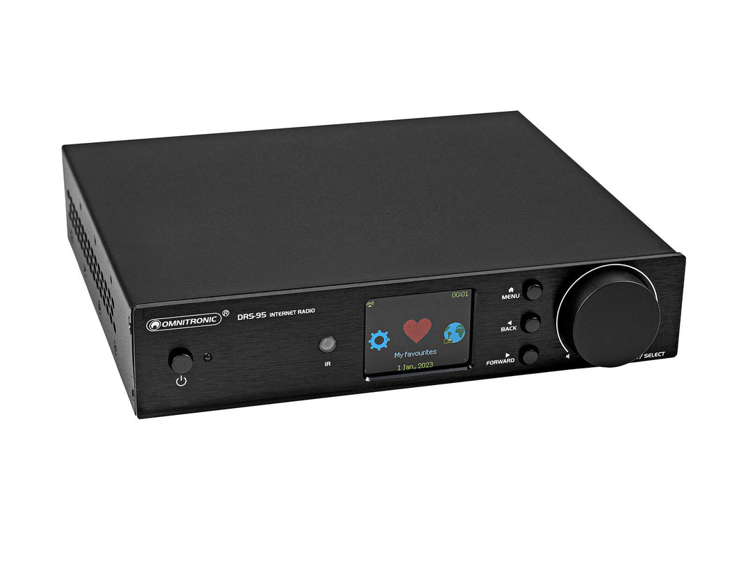 OMNITRONIC DRS-95 Radio Internet avec DAB+ et Bluetooth