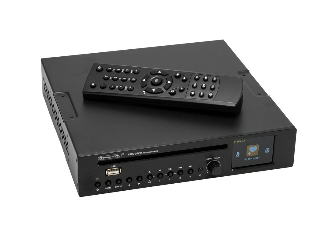 OMNITRONIC DRS-95CD Radio Internet avec DAB+, Bluetooth et lecteur CD