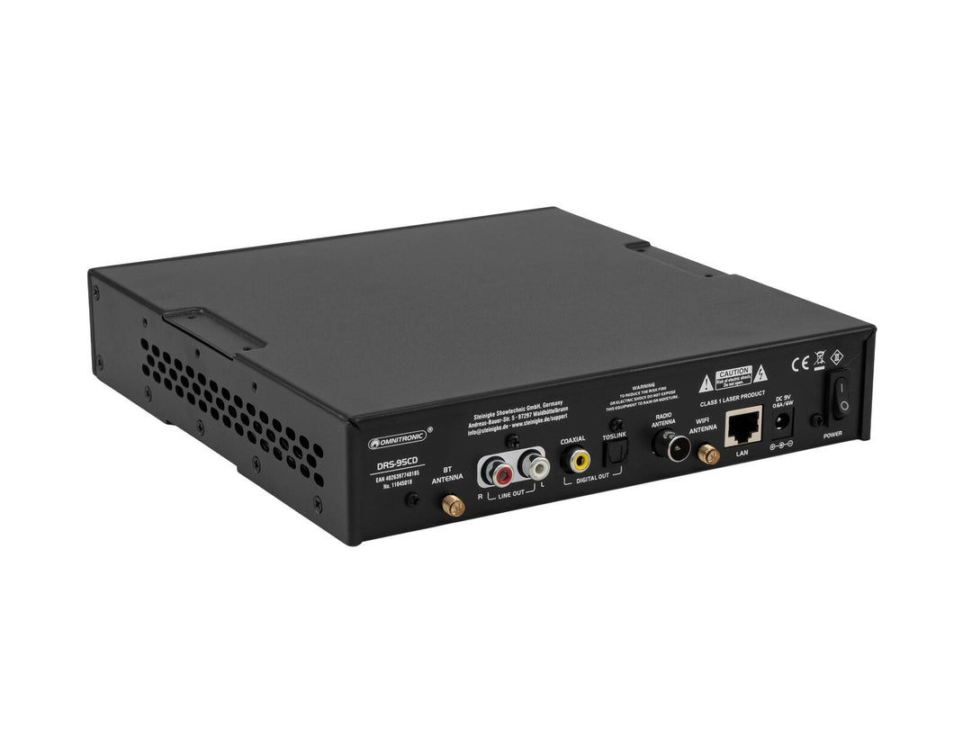 OMNITRONIC DRS-95CD Radio Internet avec DAB+, Bluetooth et lecteur CD