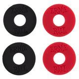 Ernie Ball 4603 Bloque-sangles, Black & rouge, 4 pcs