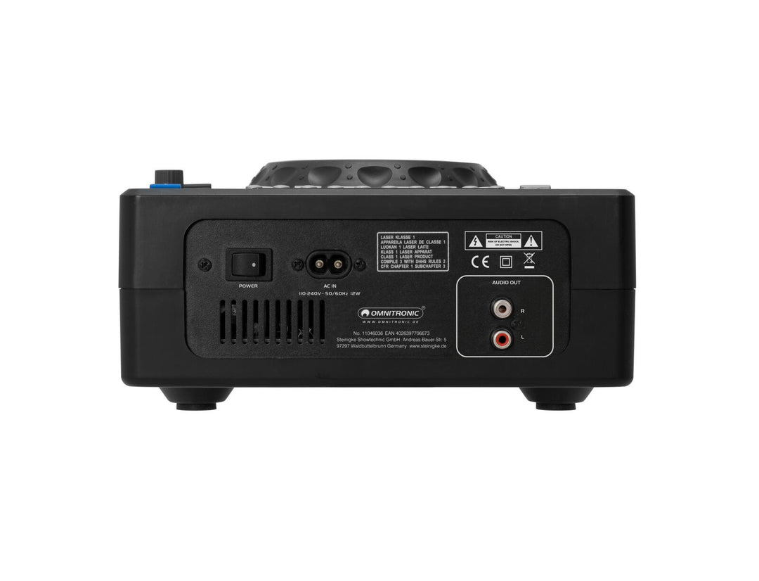 OMNITRONIC XMT-1400 MK2 lecteur CD de table