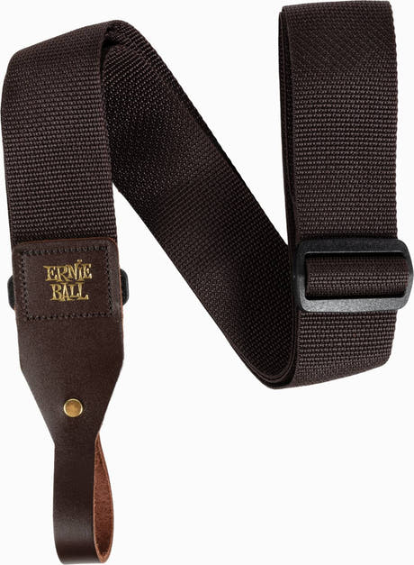 Ernie Ball 5366 Sangle acoustique Poly Pro, marron