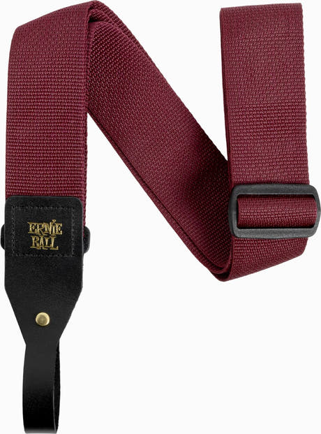 Ernie Ball P05367 Sangle acoustique Polypro bordeaux