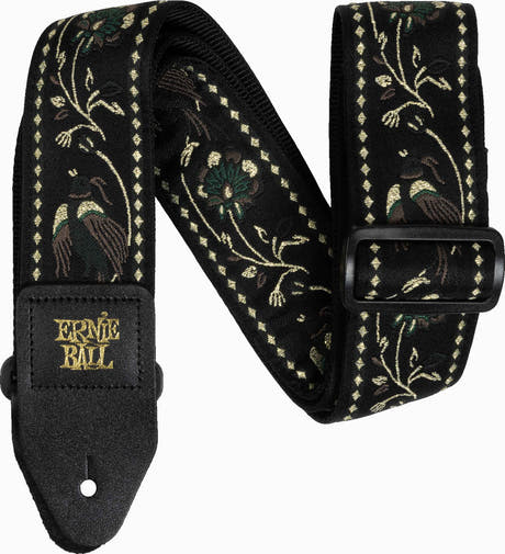 Ernie Ball 5372 Sangle faisan plaisant Black