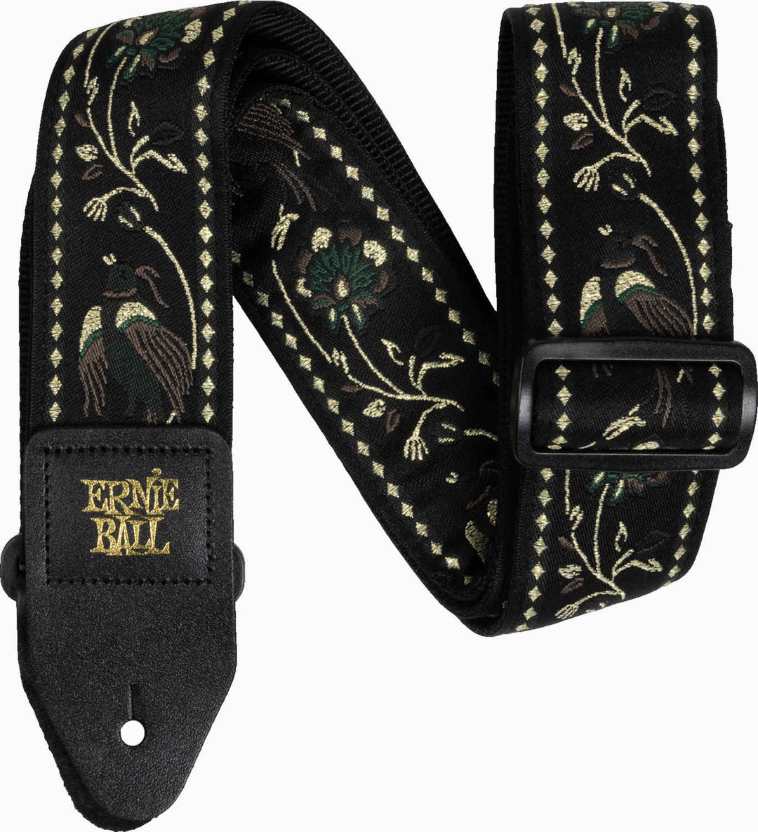 Ernie Ball 5372 Sangle faisan plaisant Black