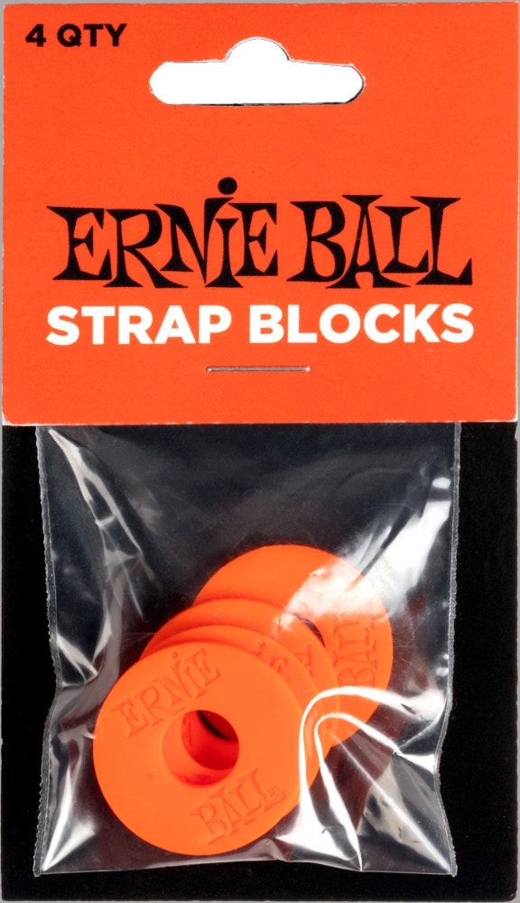 Ernie Ball 5620 Strap Blocks, rouge, 4 pcs